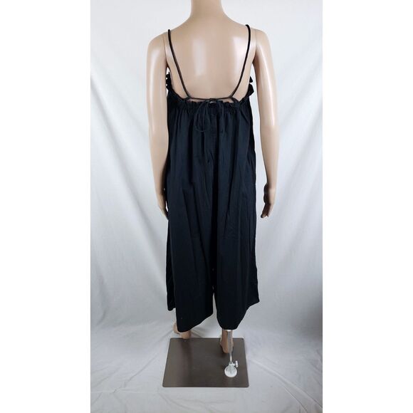 Everlane Flowy Jumpsuit Palazzo Womens XS Black Japanese Minimalist Resort Boho - Picture 3 of 12
